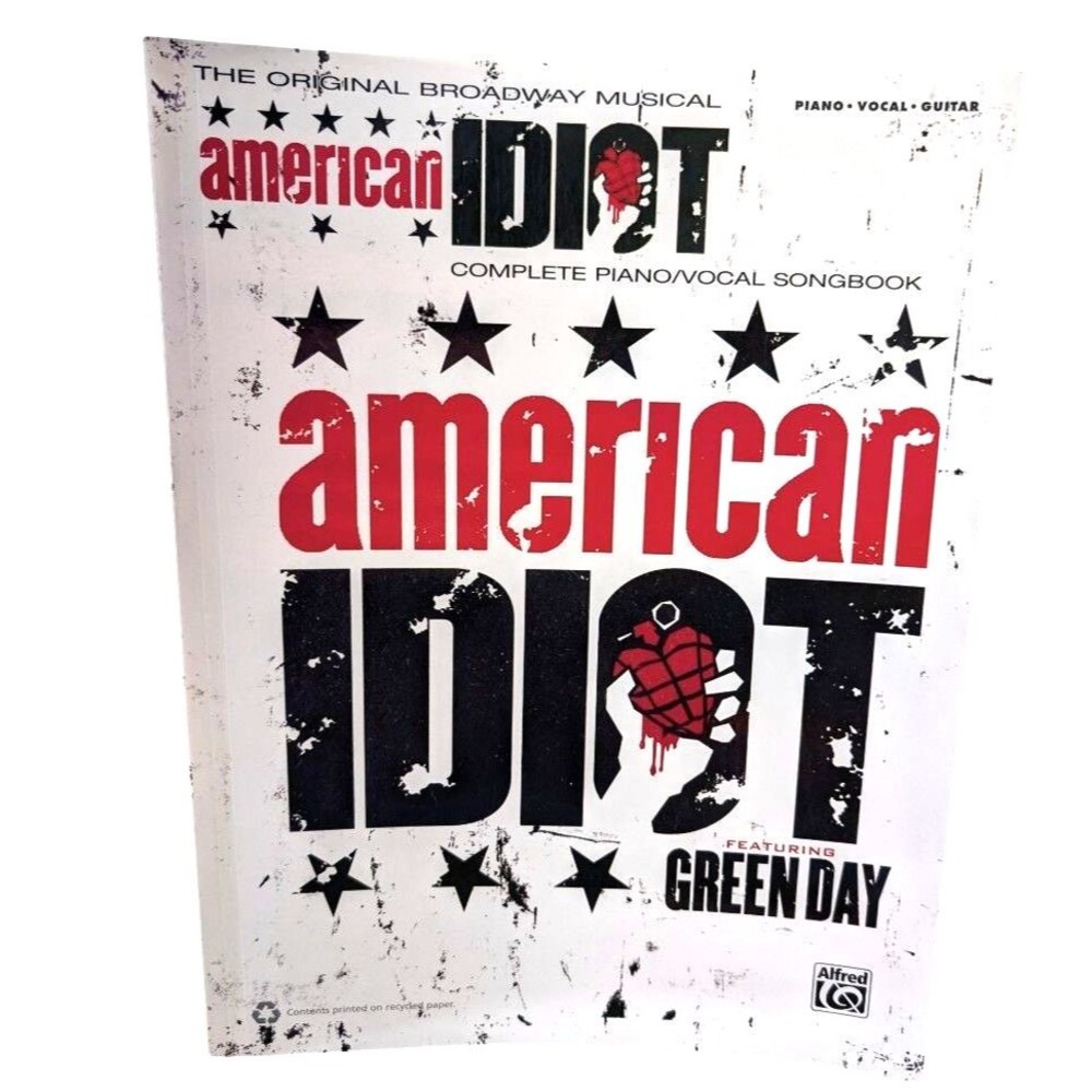 American Idiot Sheet Music Broadway Musical Green Day Piano Vocal Guitar Book